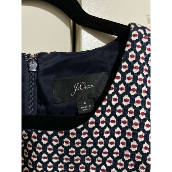 EUC J.Crew Dress Women’s Size 8 Navy and White - Picture 5 of 8